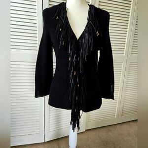 Chicos black 3/4 length sleeve jacket. Size 0